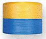 Nationalband Moiré blau-gelb